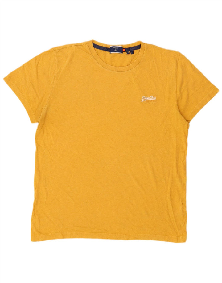 Superdry Herren T-Shirt Top Large Gelb
