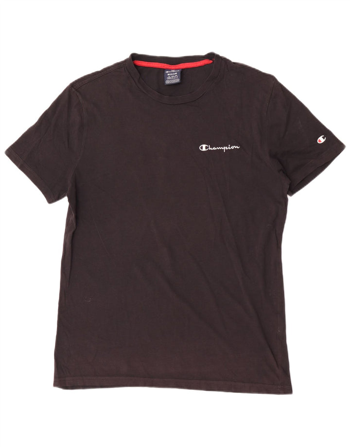 Champion Herren T-Shirt mit Grafik, mittelgroß, Schwarz
