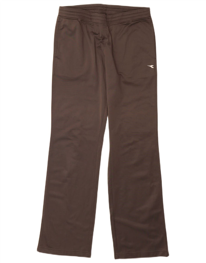 DIADORA Damen-Trainingshose, UK 12, mittelgraues Polyester