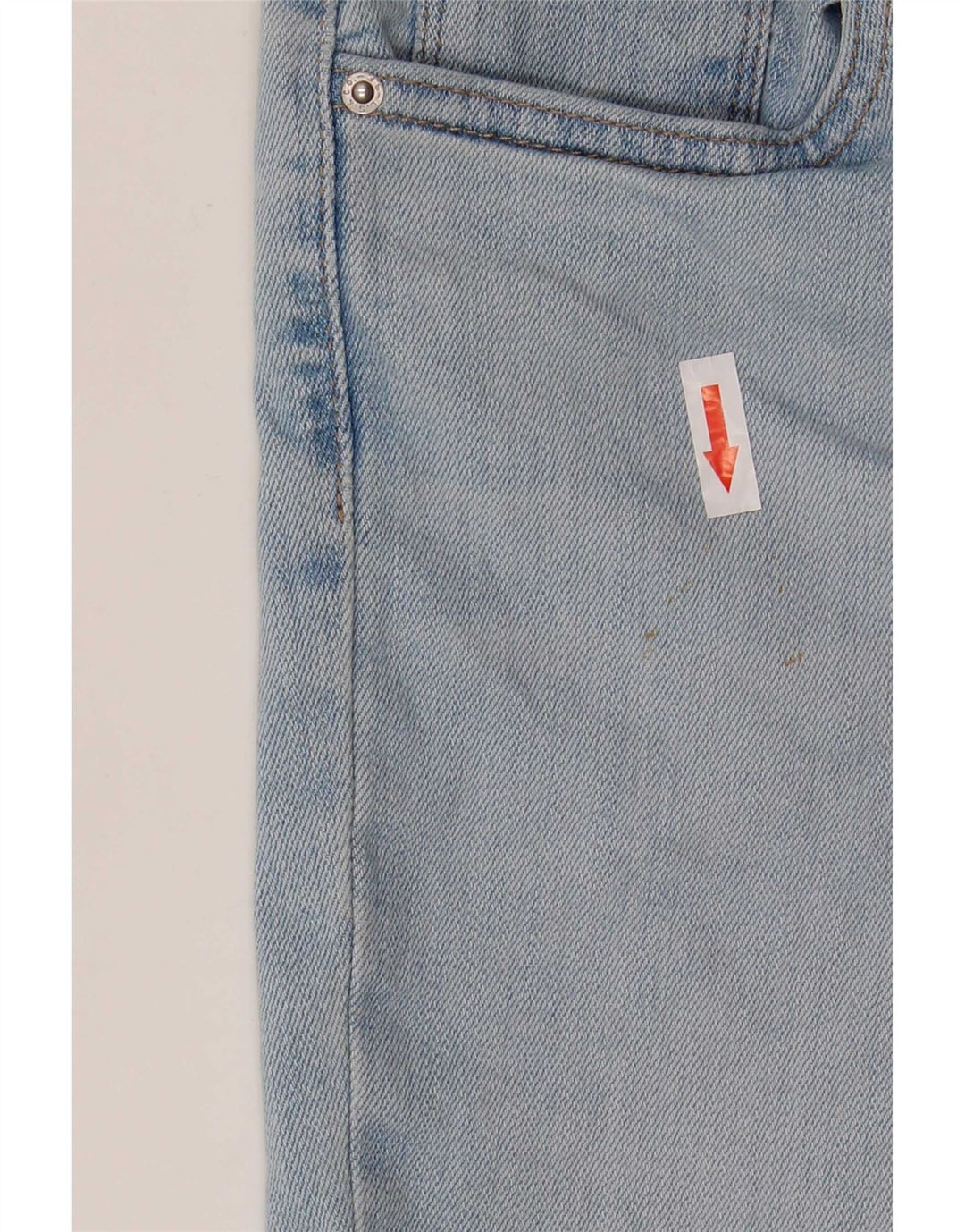 Levi's Damen 724 High Rise Denim Shorts W26 Small Blaue Baumwolle
