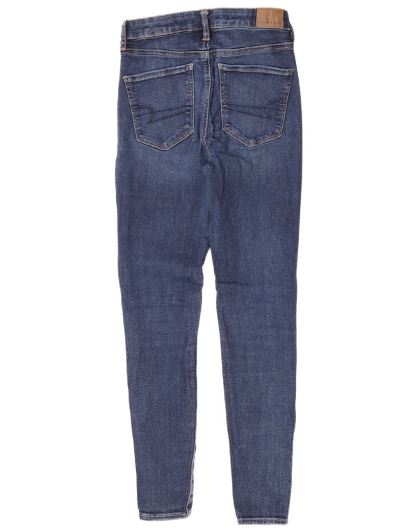 American Eagle Damen Skinny Jeans US 4 Small W26 L28 Blaue Baumwolle