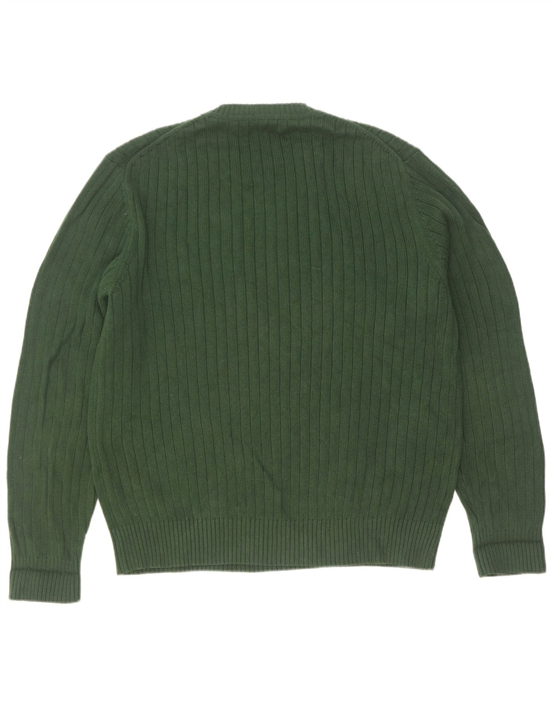 Nautica Herren-Pullover mit Rundhalsausschnitt, Größe L, Grün