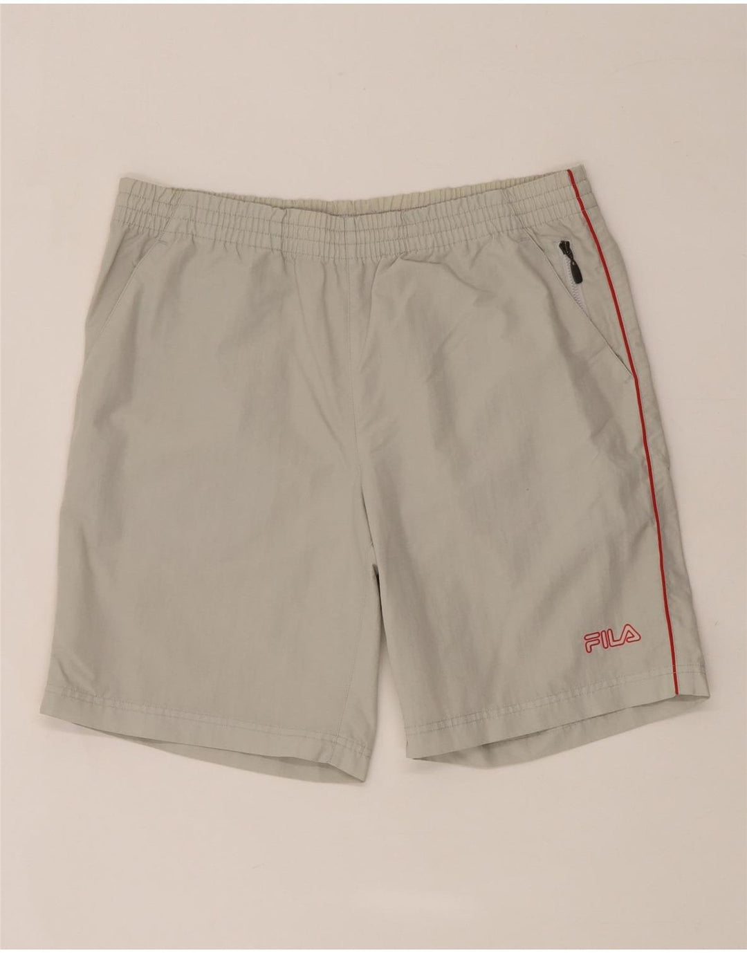 Fila Herren Sportshorts Small Grau Polyamid