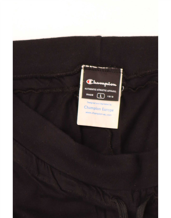 Champion Womens Sport Shorts UK 16 Large Black Polyester