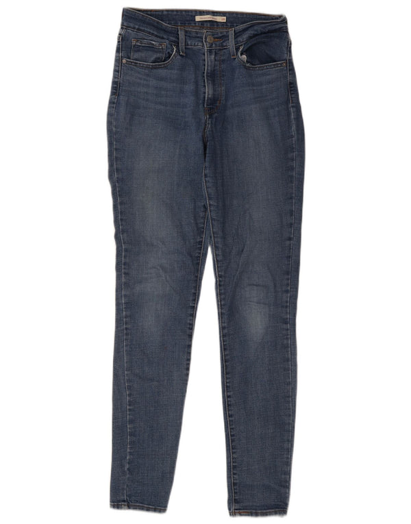 Levi's Damen 721 High Rise Skinny Jeans W28 L32 Blaue Baumwolle