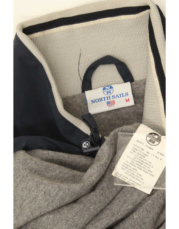 North Sails Herren Bomberjacke UK 38 Medium Navy Blue Colourblock Cotton