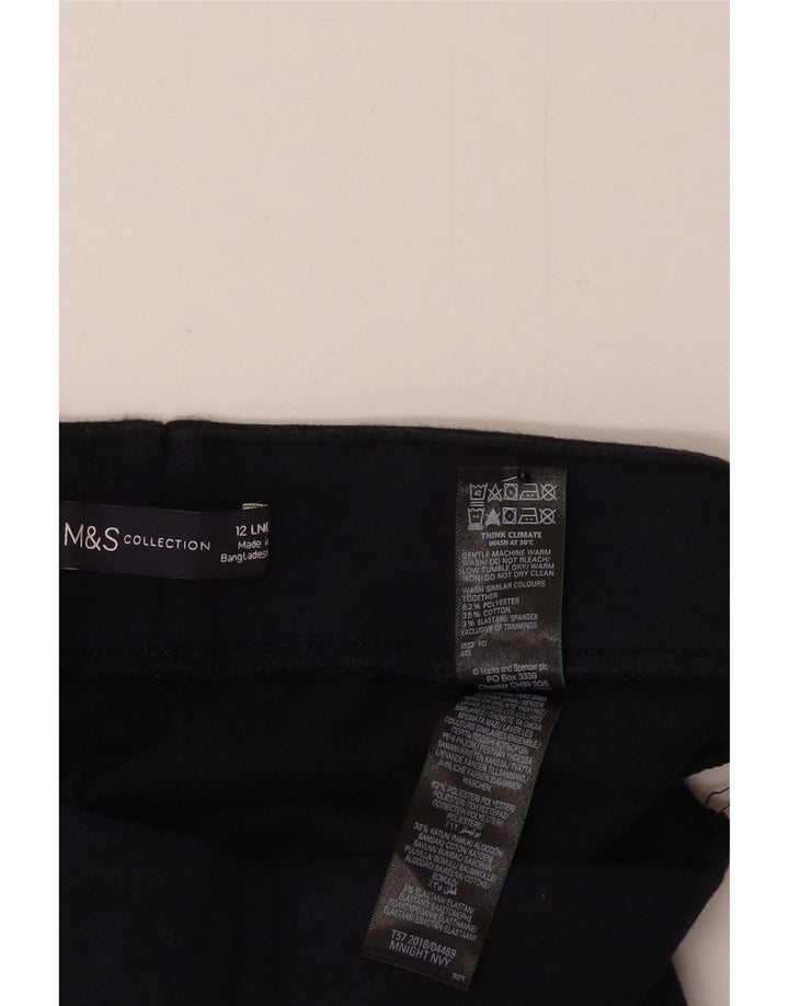 Marks & Spencer Damen Leggings UK 12 Medium Marineblau Polyester