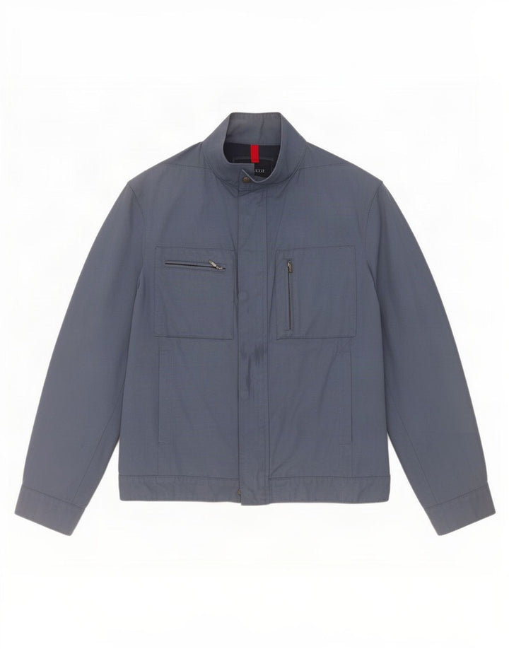 Trussardi Herren-Utility-Jacke IT 48 Mittelblaues Polyamid