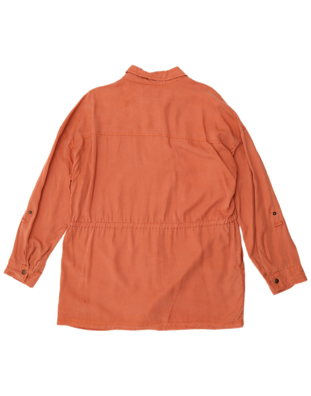 Übergroße Utility-Jacke für Damen von Fat Face, UK 16, Größe L, rotes Lyocell