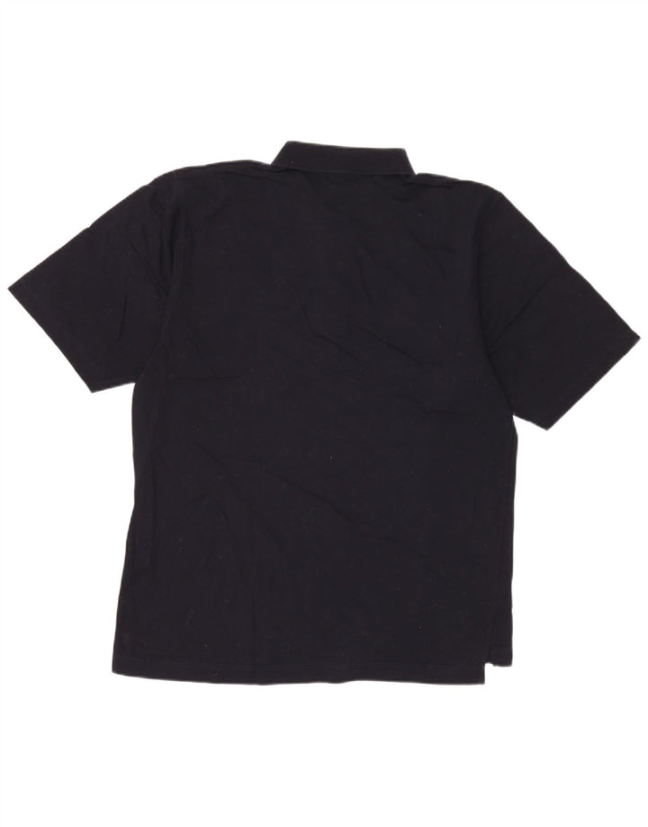 Sergio Tacchini Herren-Poloshirt, große marineblaue Baumwolle