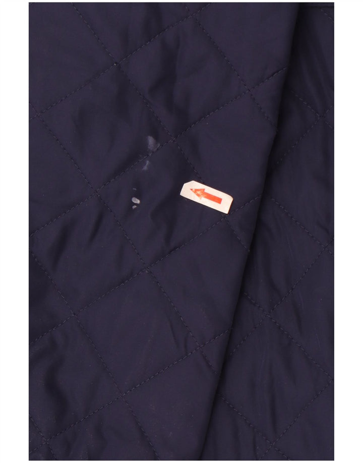Monsoon Damen Steppmantel UK 10 Small Blau Polyester
