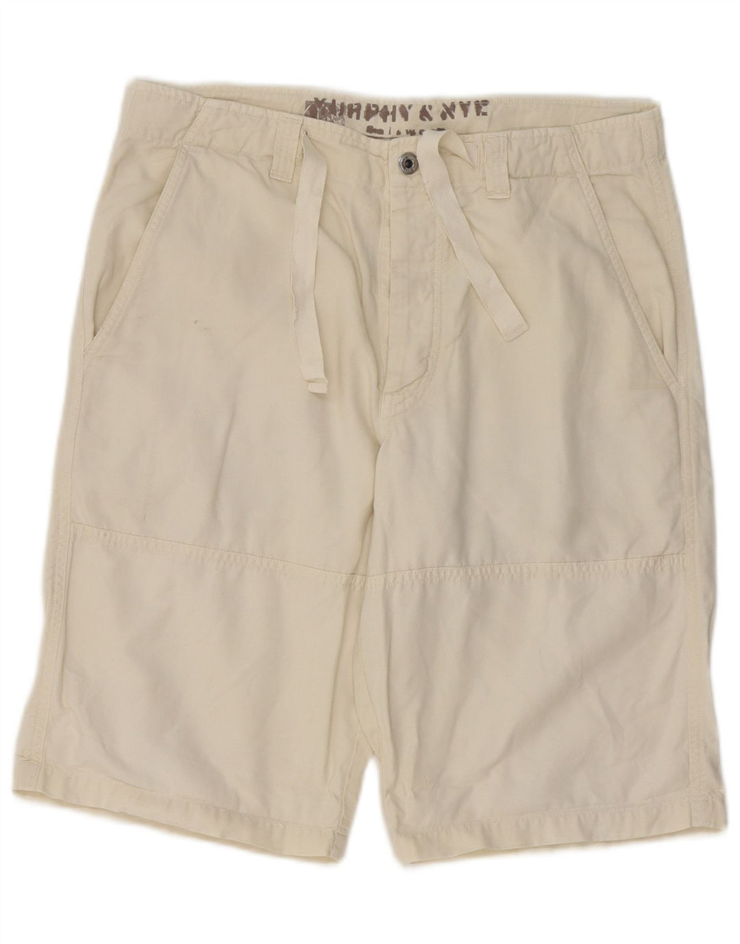 Murphy & Nye Herren Chinoshorts Medium W32 Beige Baumwolle