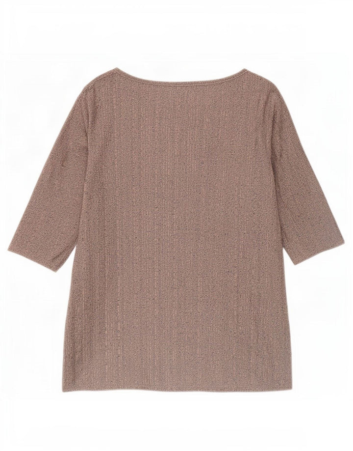 Zara Damen-Top mit 3/4-Ärmeln, UK-Größe 10, klein, Rosa