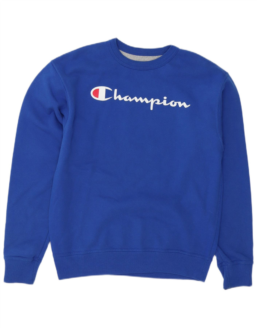 Champion Herren-Sweatshirt mit Grafik, mittelblaue Baumwolle