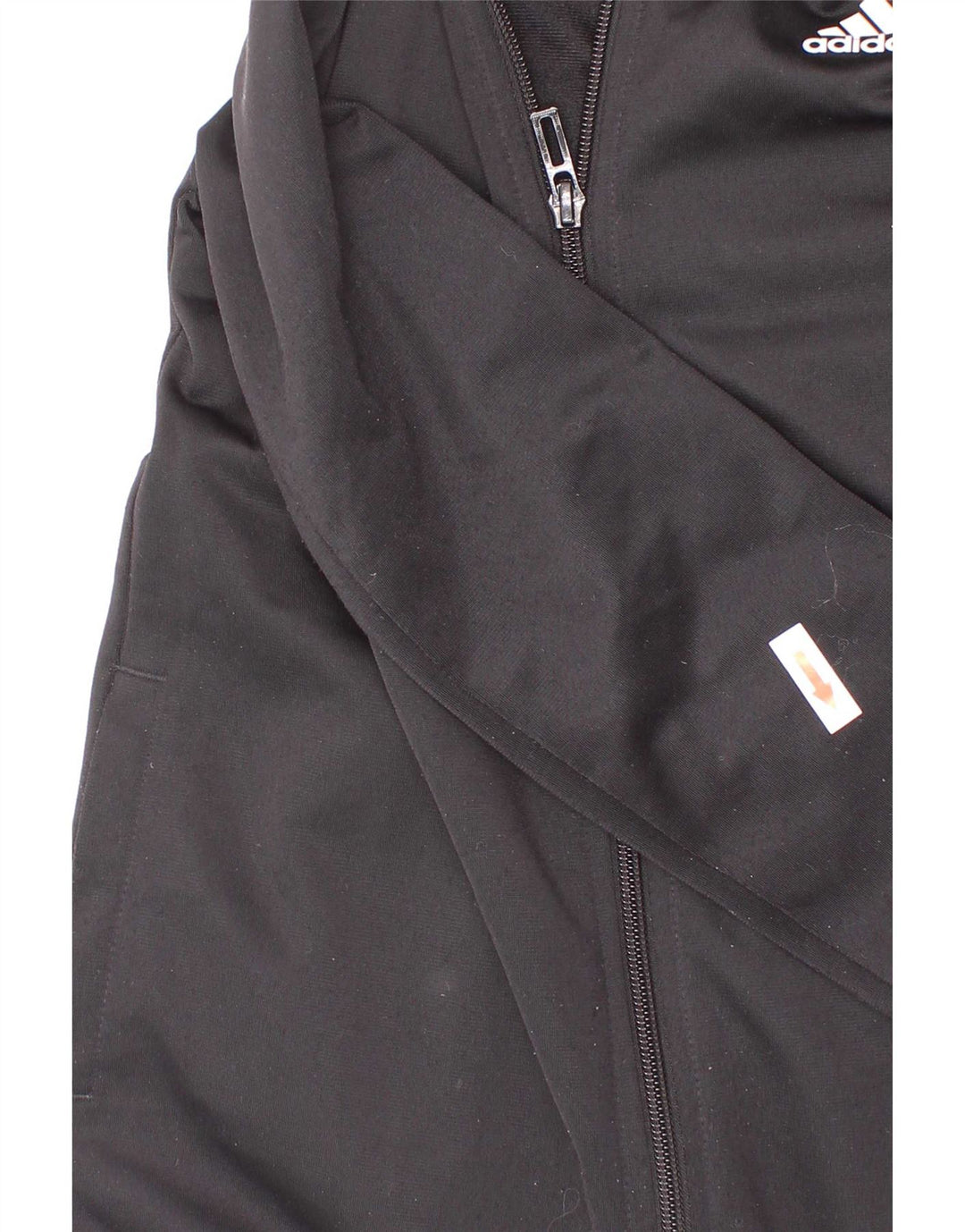 Adidas Jungen Grafik-Trainingsanzug-Top-Jacke, 9–10 Jahre, schwarzes Polyester