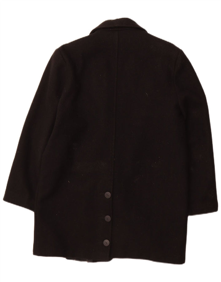 ST. BERNARD Womens Overcoat UK 14 Medium  Black Wool