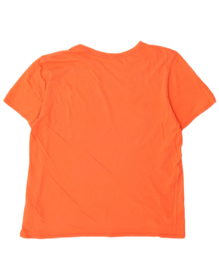Nike Herren-T-Shirt mit Grafik, Größe L, Orange, Baumwolle