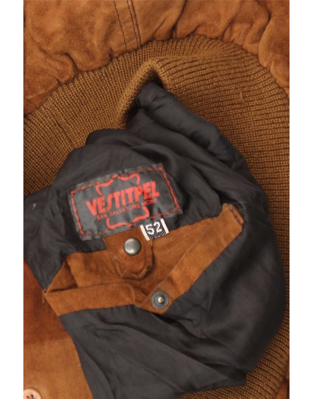 Vintage Herren Wildleder Bomberjacke IT 52 XL Braun