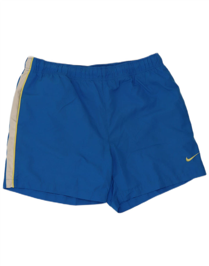 Nike Herren-Badeshorts, groß, blaues Farbblock-Polyester