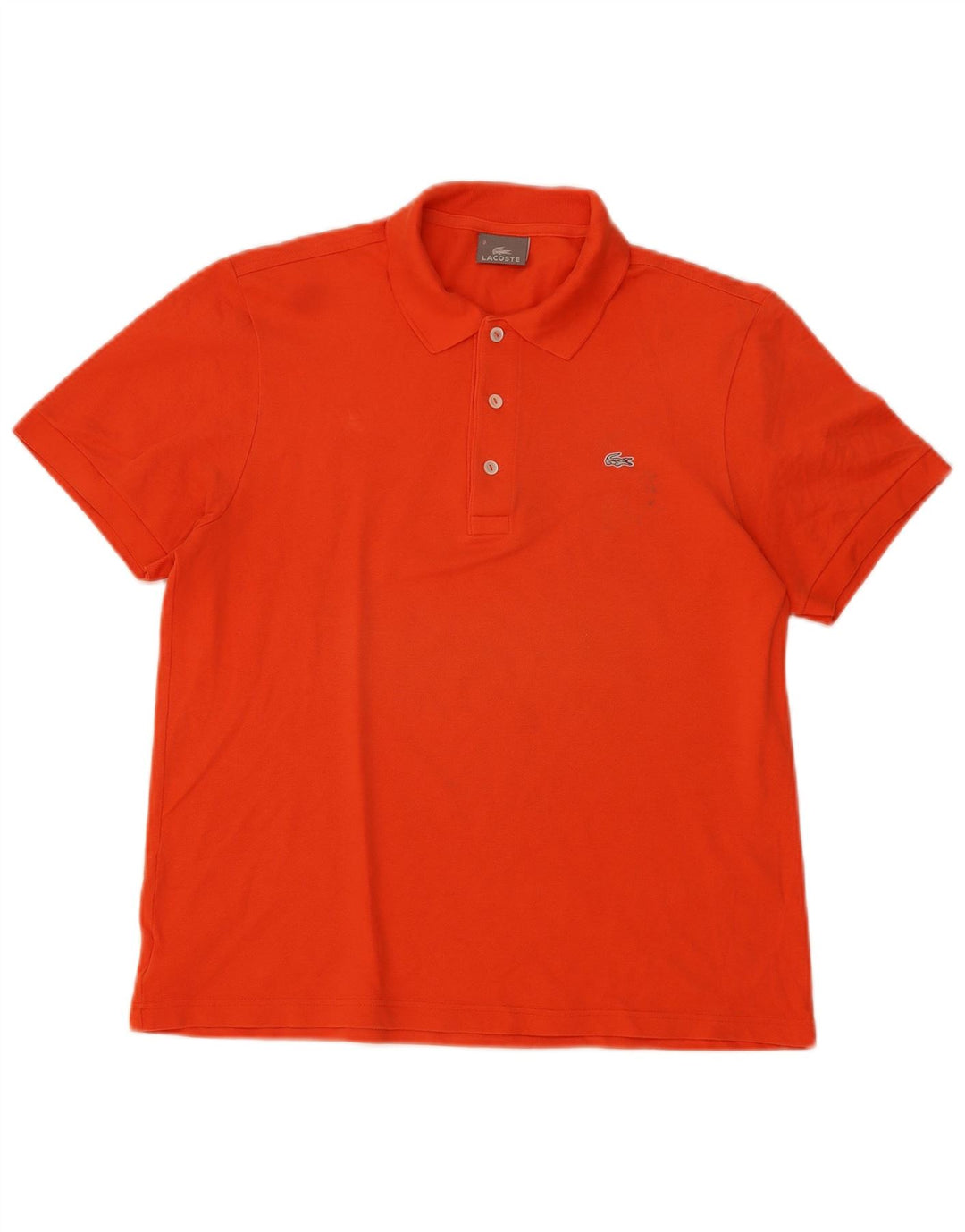 Lacoste Herren Poloshirt Größe 5 Large Orange