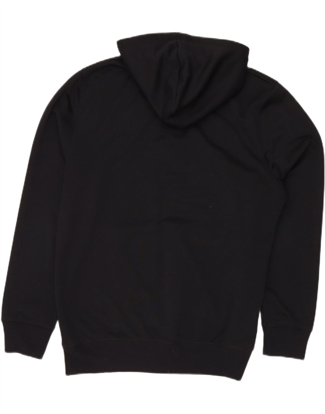 FRENCH CONNECTION Mens Zip Neck Hoodie Jumper XL Black Polyester