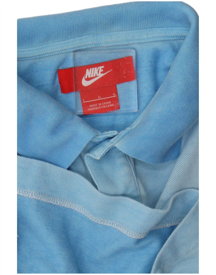 Nike Herren-Poloshirt, Größe L, Blau
