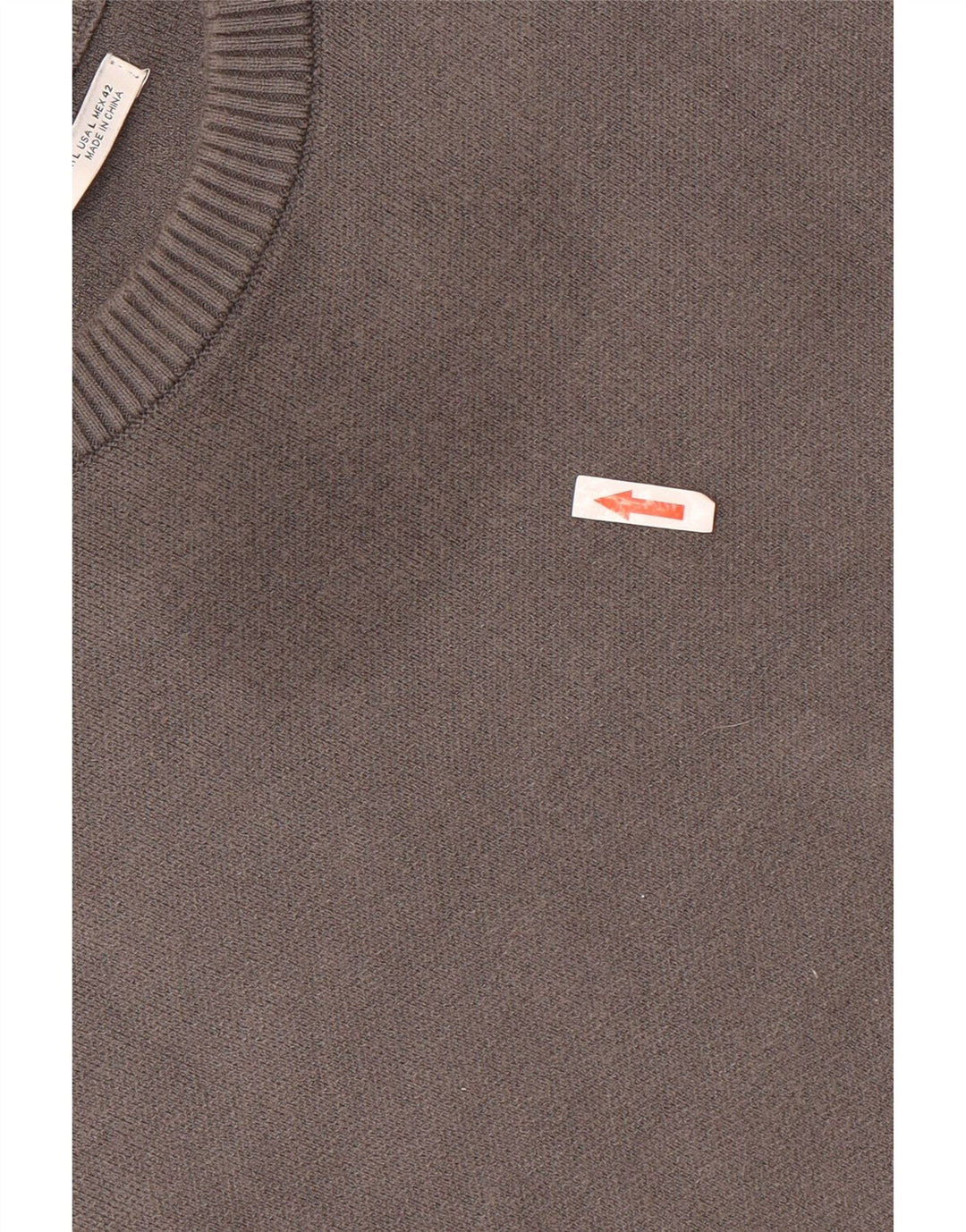 ZARA Herren-Pullover mit Rundhalsausschnitt, groß, graue Viskose