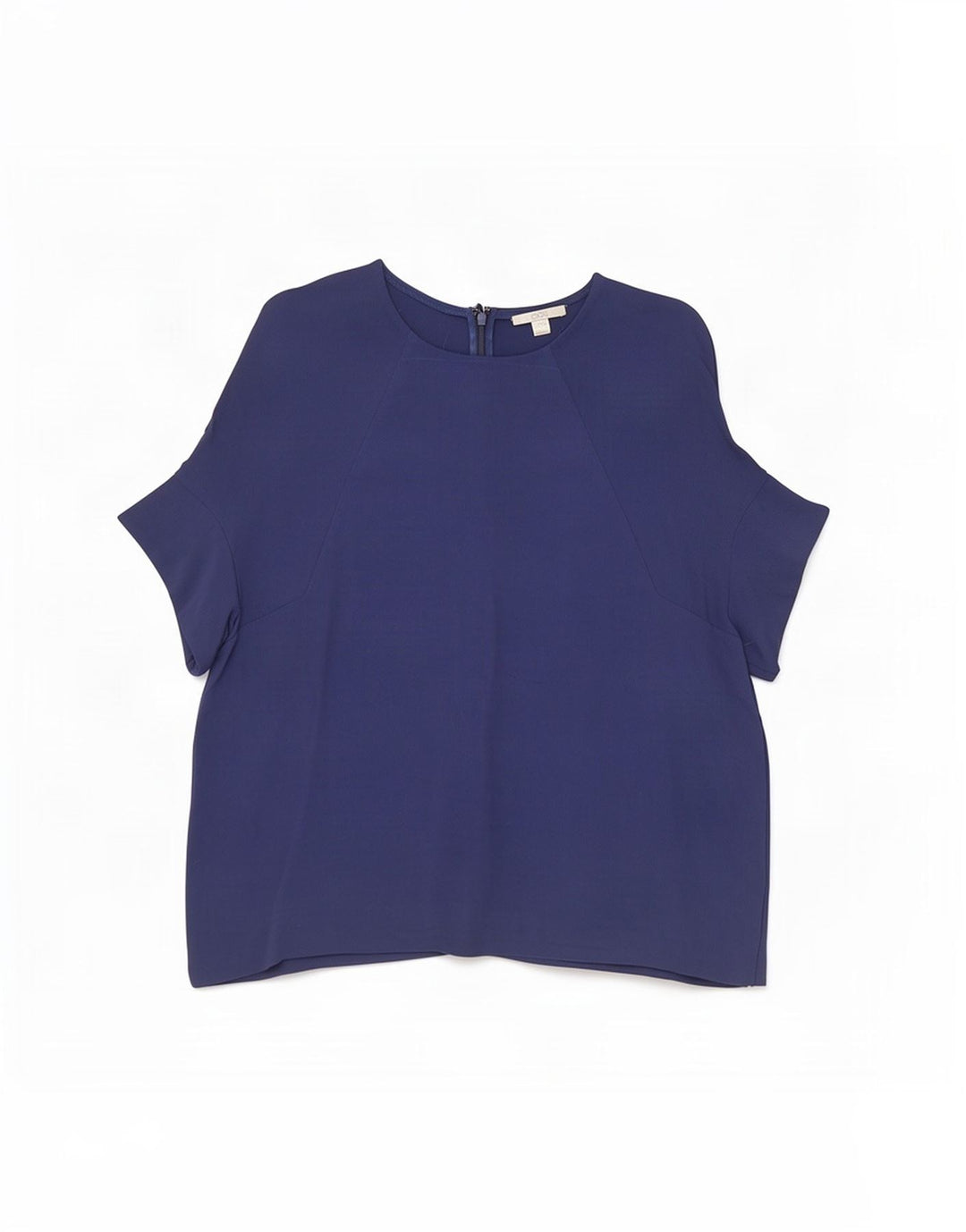Cos Damen Bluse Top EU 40 Medium Marineblau Viskose