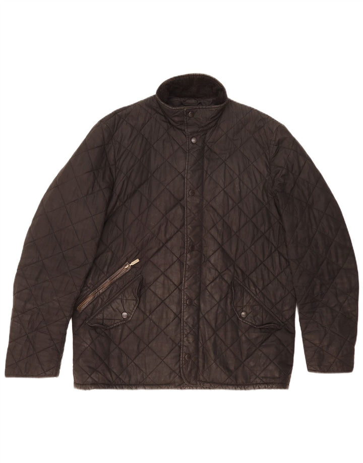 Barbour Herren Steppjacke UK 40 Large Schwarz