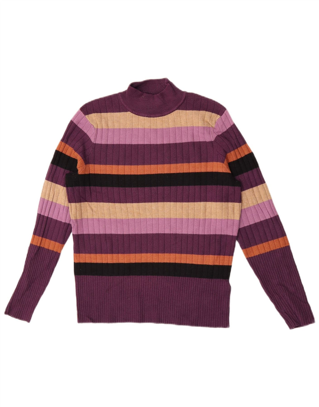 Marks & Spencer Damen-Pullover mit Rollkragen, UK 12, Mittelviolett
