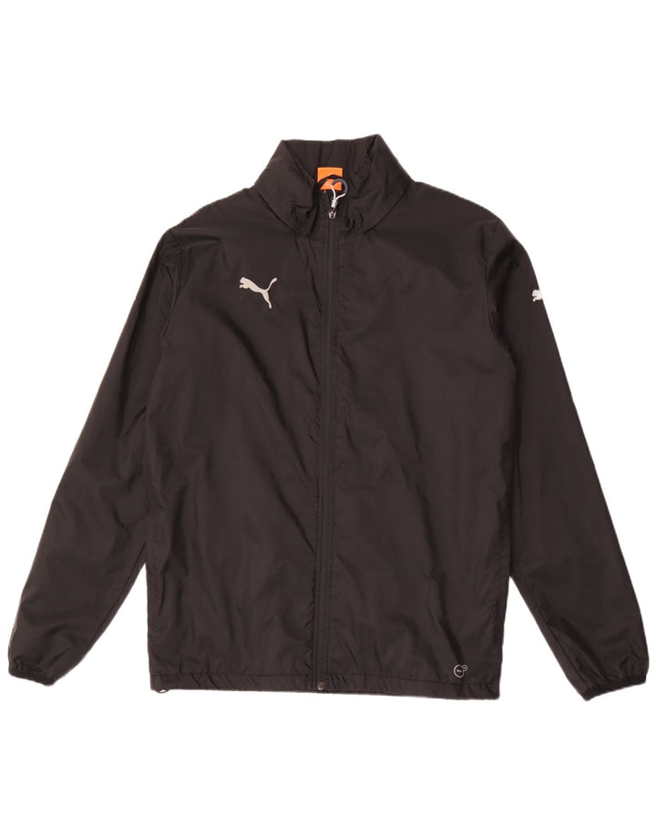 PUMA Herren-Regenjacke mit Kapuze, UK 38, mittelschwarzes Nylon