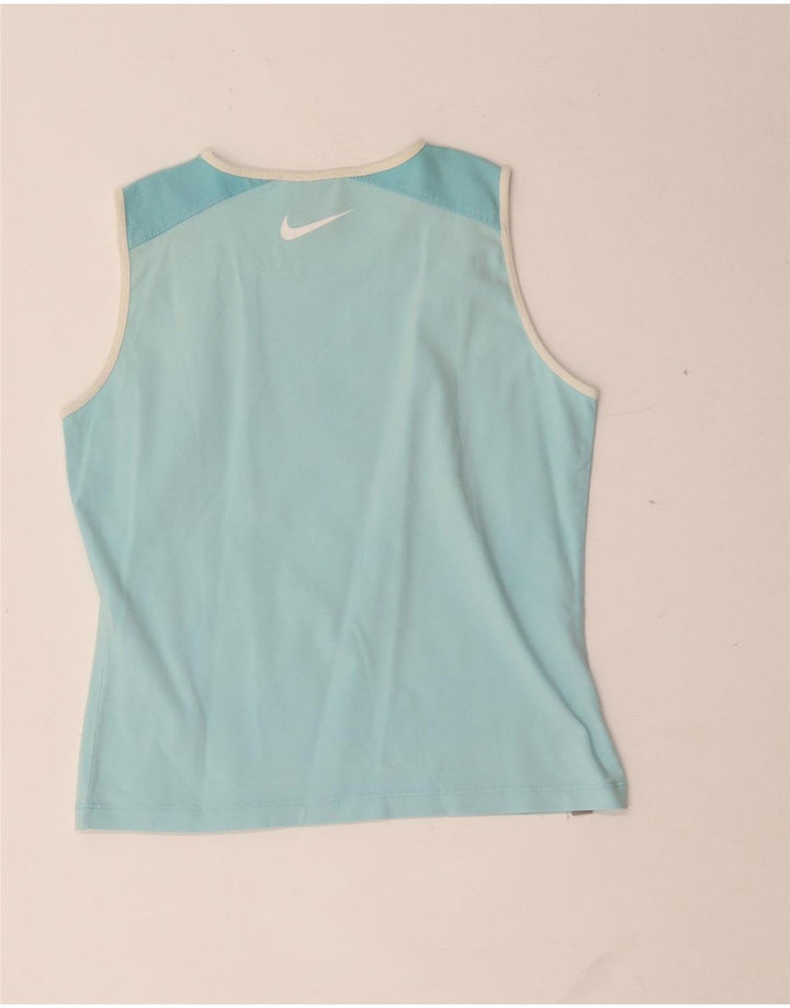 Nike Damen Crop Graphic Vest Top UK 10/12 Medium Türkis