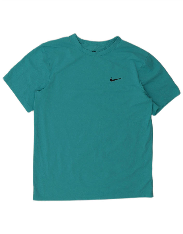 Nike Herren Dri Fit T-Shirt Top Medium Türkis Polyester