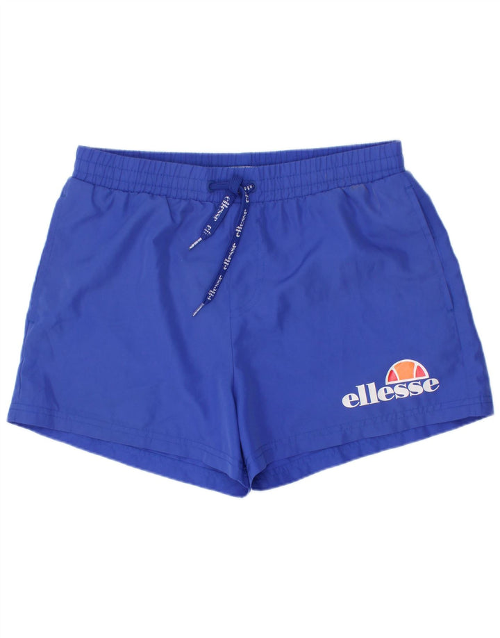 Ellesse Jungen Badeshorts mit Grafik, 11–12 Jahre, blaues Polyester
