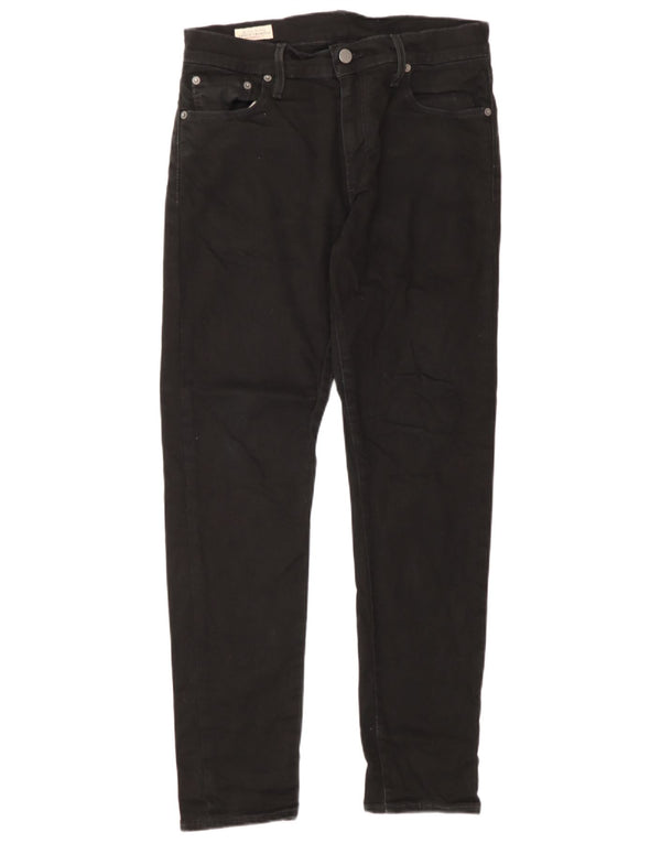 Levi's Herren Slim Jeans W30 L30 schwarze Baumwolle