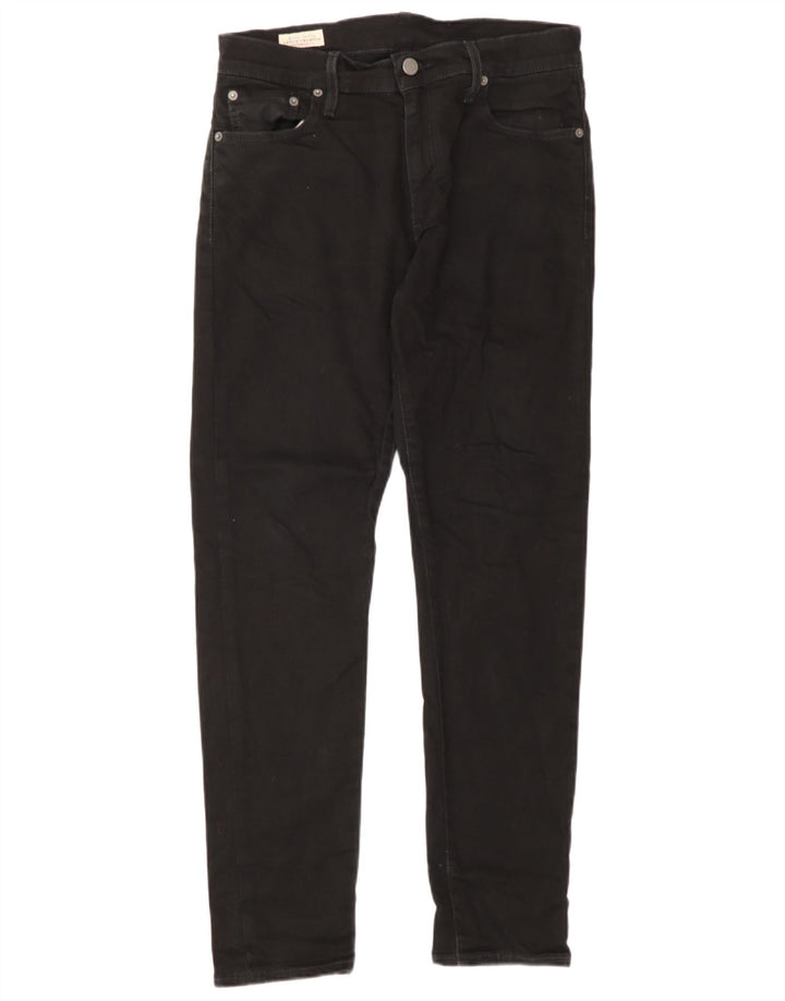 Levi's Herren Slim Jeans W30 L30 schwarze Baumwolle