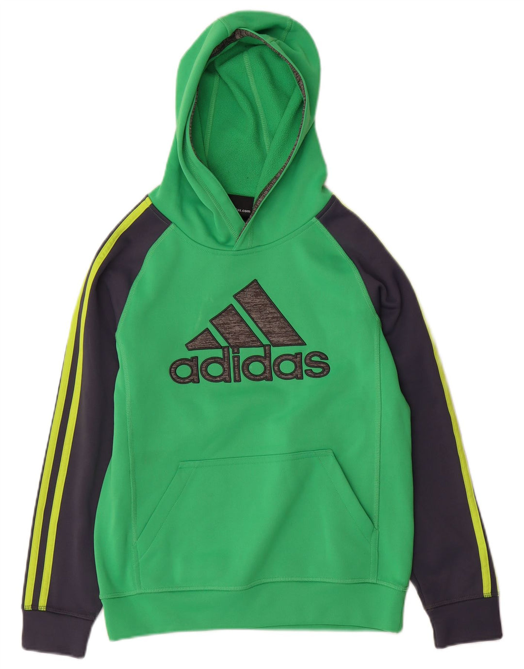 ADIDAS Climawarm Hoodie-Pullover für Jungen, 10–11 Jahre, Mittelgrün, Farbblock
