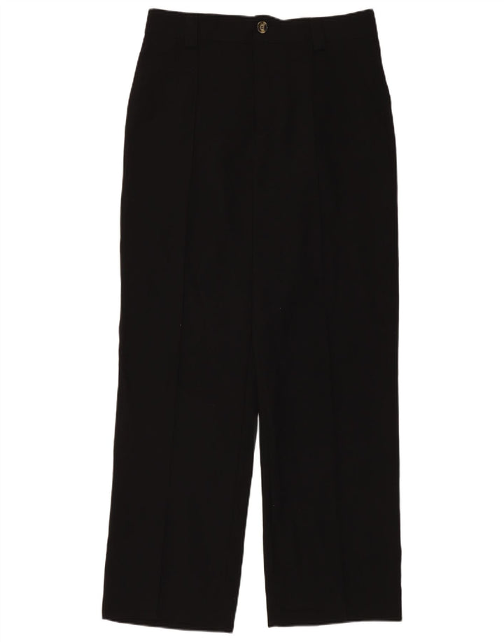 Zara Damen Chino-Hose mit Pegged, Größe L, W32, L32, Schwarz, Polyester