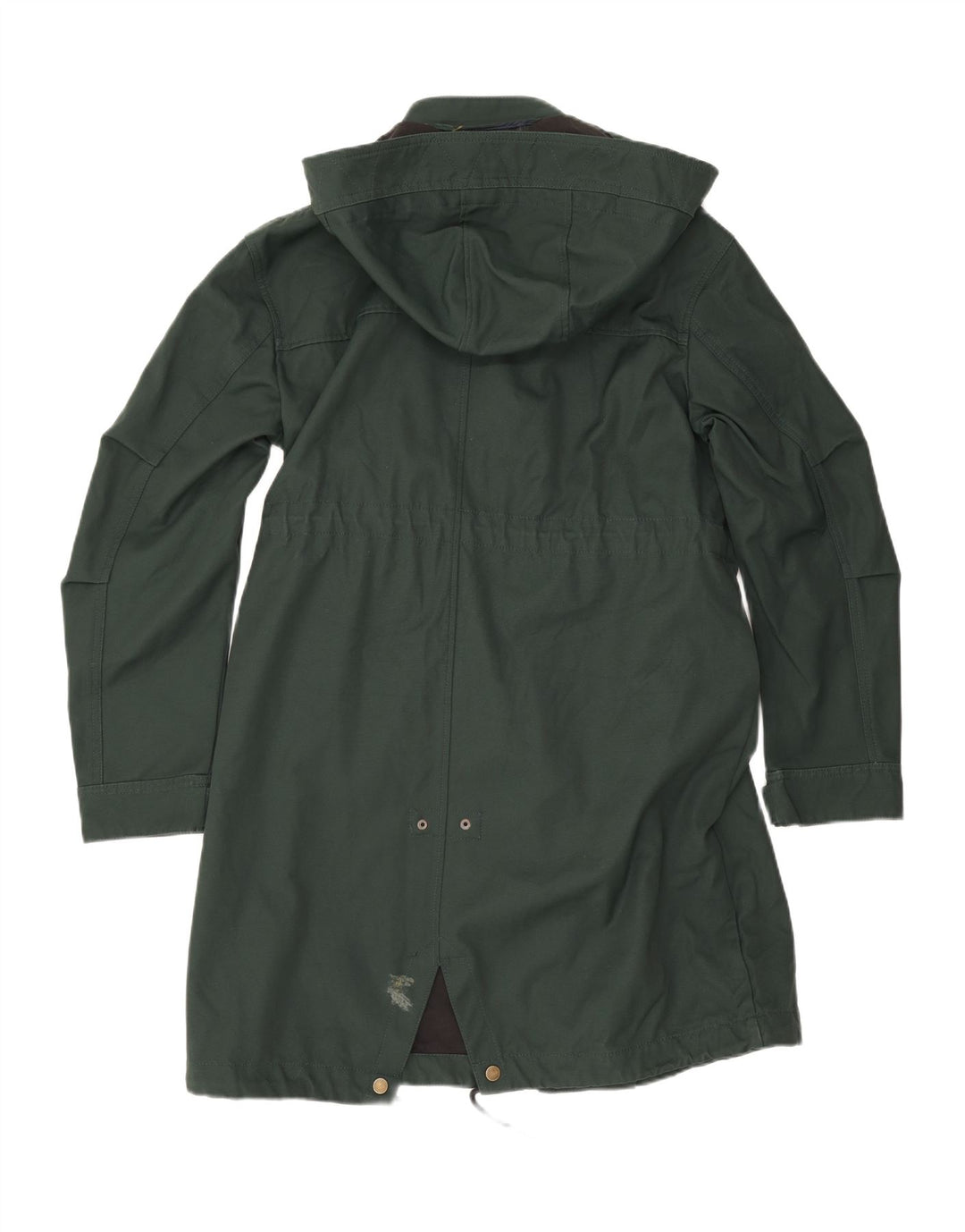 Zara Herren-Parka mit Kapuze, Größe 36, Grün