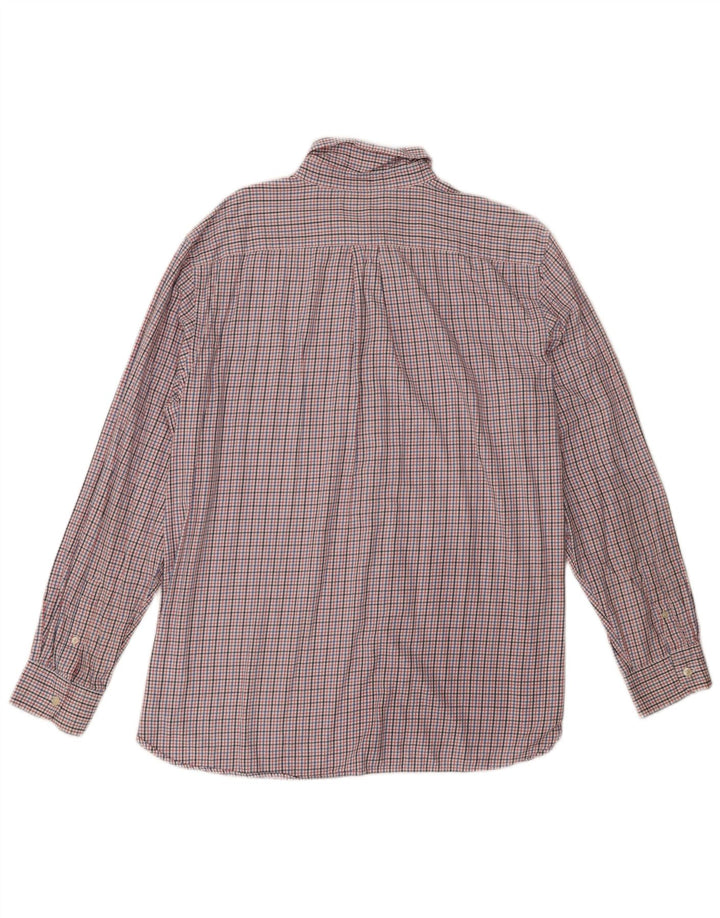Chaps Herren-Flanellhemd XL, rot kariert, Baumwolle