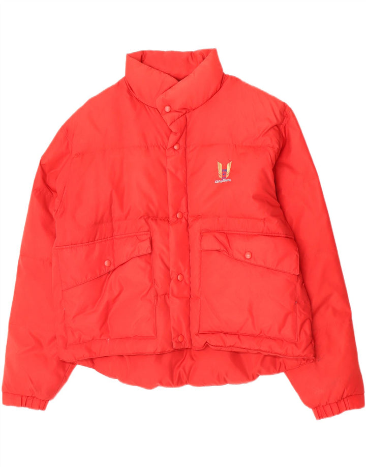 Uniform Herren USA Graphic gepolsterte Jacke UK 42 XL Rot