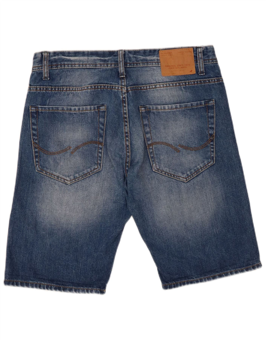 Jack & Jones Herren-Jeansshorts, mittelgroß, W32, blaue Baumwolle