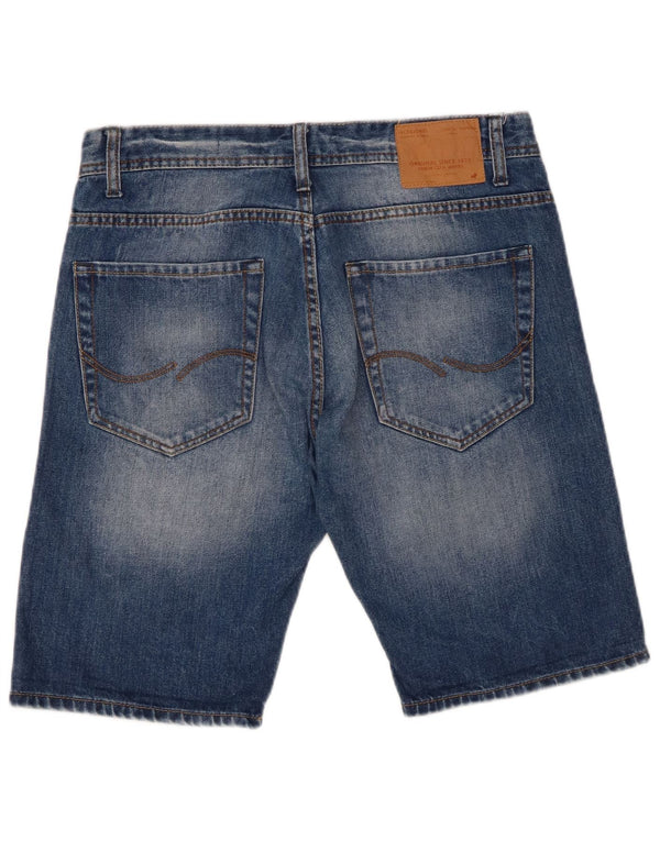 Jack & Jones Herren-Jeansshorts, mittelgroß, W32, blaue Baumwolle