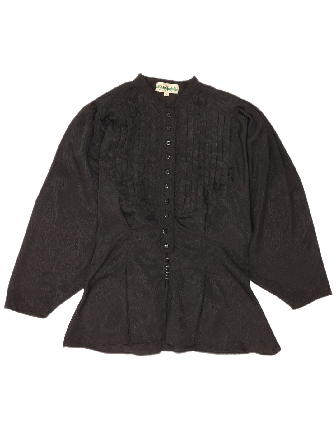 Fascino Damen-Hemdbluse, UK 14, mittelschwarz, Polyester mit Tiermuster