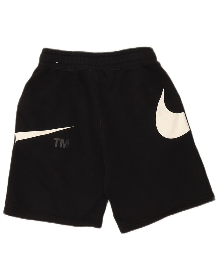 NIKE Jungen-Sportshorts mit Grafik, 10–11 Jahre, mittelgroß, schwarze Baumwolle