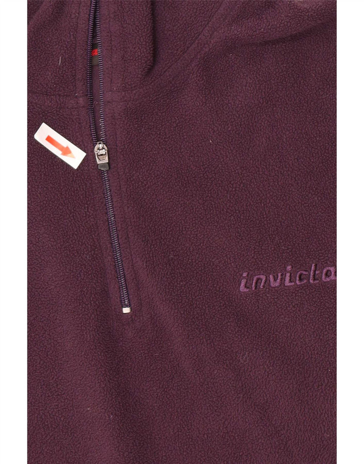Invicta Damen-Fleecepullover mit Reißverschluss, UK 14, Mittelviolett, Polyester