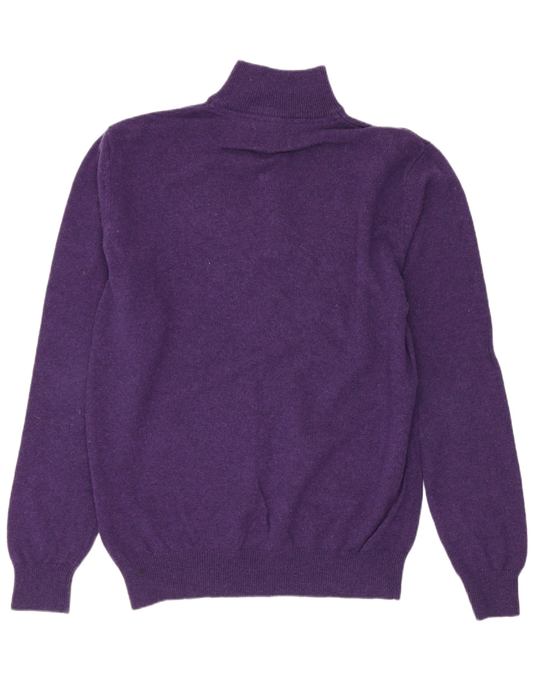 Schöffel Herren-Pullover mit Reißverschluss am Hals, mittelviolette Lammwolle