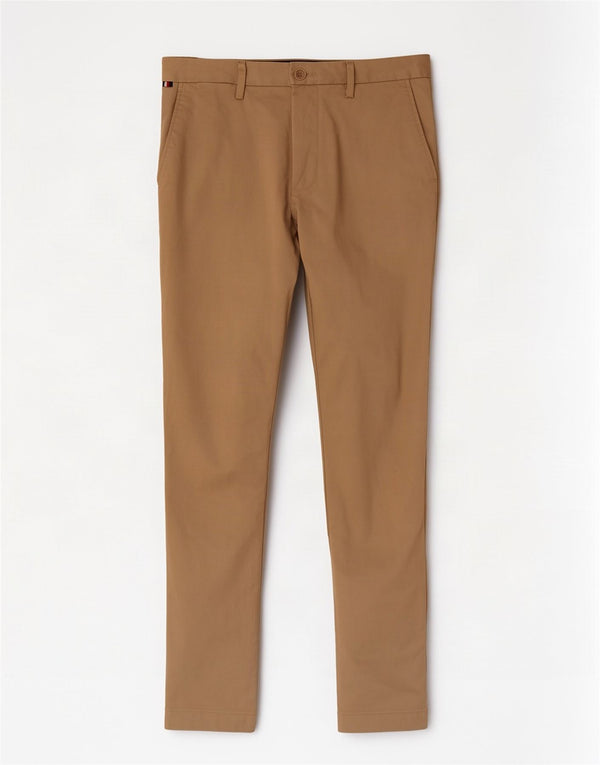 Tommy Hilfiger Herren Slim Chinohose W29 L30 Beige Baumwolle