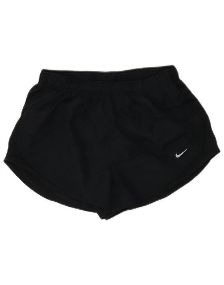 NIKE Damen Dri Fit Sport Shorts UK 14 Medium Schwarz Polyester