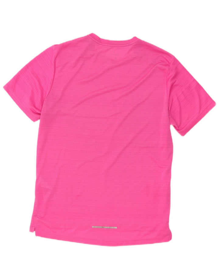 Nike Herren Dri Fit T-Shirt Top Mittelrosa Polyester
